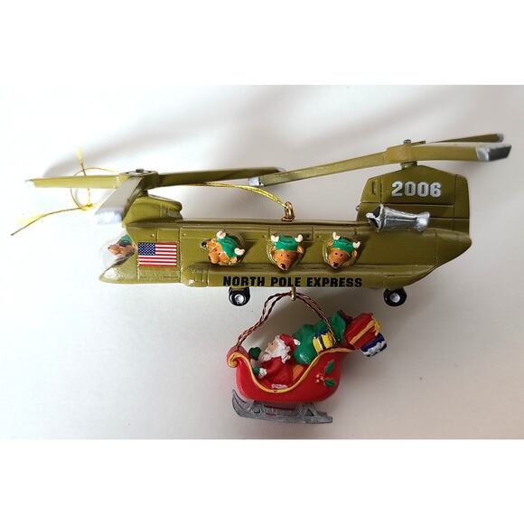 American Greetings Operation Santa Ornament Military Helicopter 2006 - Picture 2 of 7